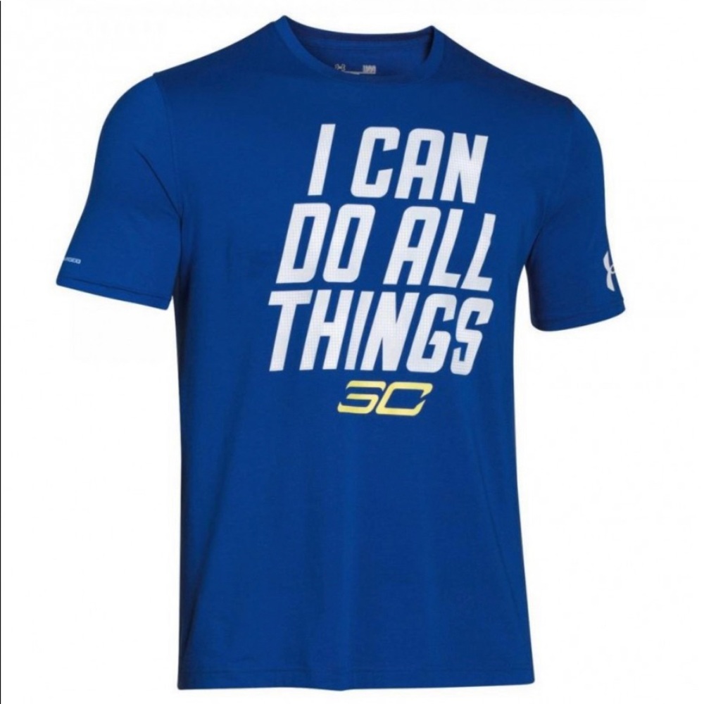 Under Armour Blue Stephen Curry Basketball T-Shirt